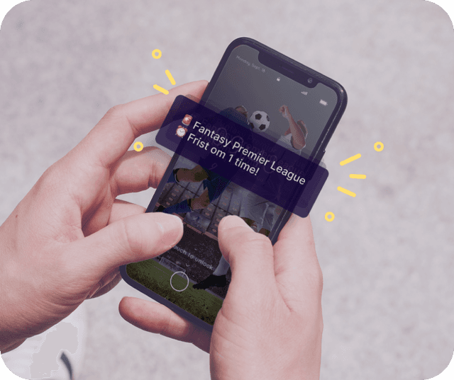 Illustrasjon av en chatmelding